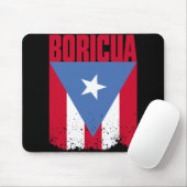 Boricua Flag Muismat (Met muis)
