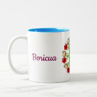 Boricua flamboyan-mok tweekleurige koffiemok