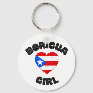 Boricua Girl Puerto Rico Sleutelhanger