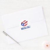 Boricua Girl Ronde Sticker (Envelop)