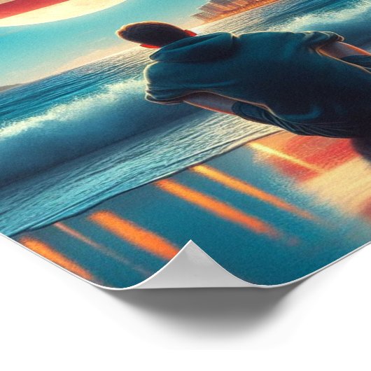 Boricua Hasta en la Luna Poster (Hoek)