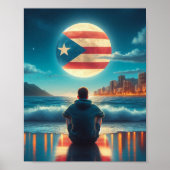 Boricua Hasta en la Luna Poster (Voorkant)