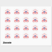 Boricua Heraldy Ronde Sticker (Vel)
