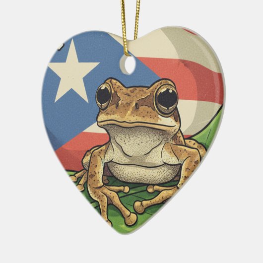 Boricua Keramisch Ornament (Links)