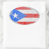 Boricua Oval Sticker (Tas)