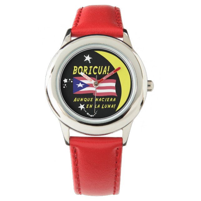 Boricua. Overal! Horloge (Voorkant)