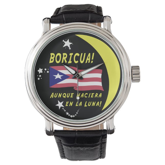 Boricua. Overal! Horloge (Voorkant)