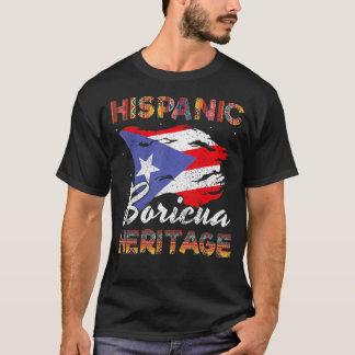 Boricua Puerto Hispanic Heritage Month Vi T-shirt