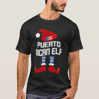 Boricua Puerto Ricaanse Elf Matching Family Group T-shirt