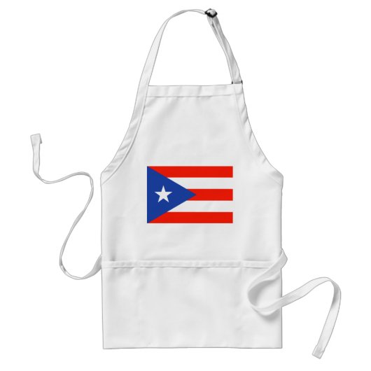 Boricua Puerto Ricaanse vlag Banderas 4Juan Standaard Schort (Voorkant)