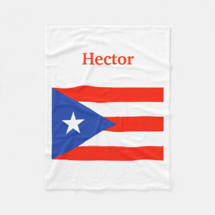 Boricua Puerto Rican Bandera 4Hector (naam) Fleece Deken