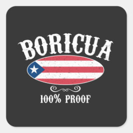Boricua Puerto Rico 100% Sticker