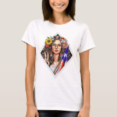 Boricua Puerto Rico Meisje T-shirt (Voorkant)