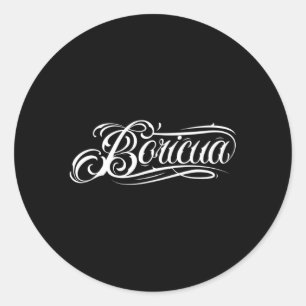 Boricua Puerto Rico Ronde Sticker