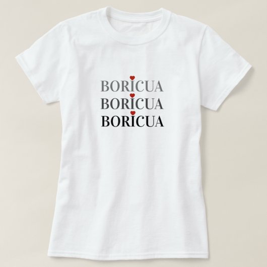 Boricua Puerto RIco T-shirt (Design voorkant)