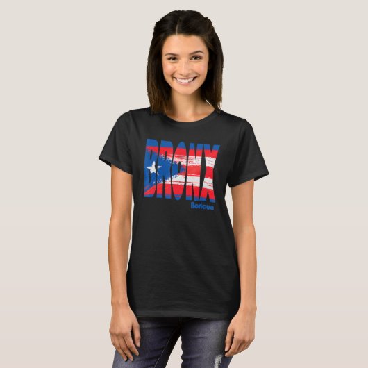 Boricua Roots Puerto Rico Pride PR Bronx Puerto Ri T-shirt (Voorkant volledig)