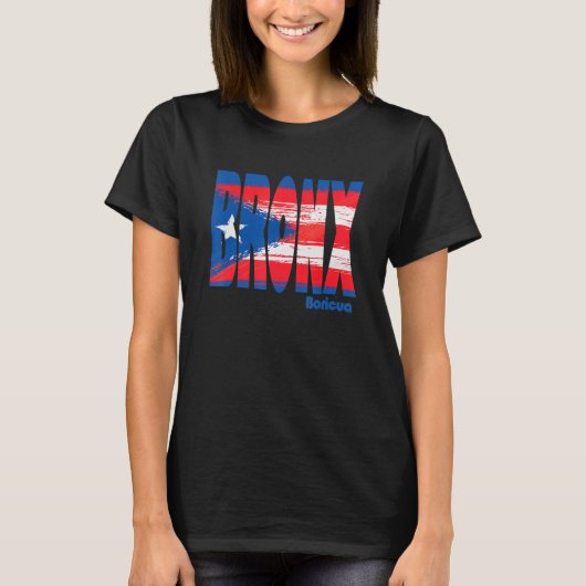 Boricua Roots Puerto Rico Pride PR Bronx Puerto Ri T-shirt (Voorkant)