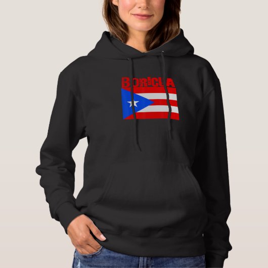 Boricua Roots Puerto Rico Pride PR Souvenir Puerto Hoodie (Voorkant)