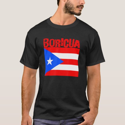 Boricua Roots Puerto Rico Pride PR Souvenir Puerto T-shirt (Voorkant)