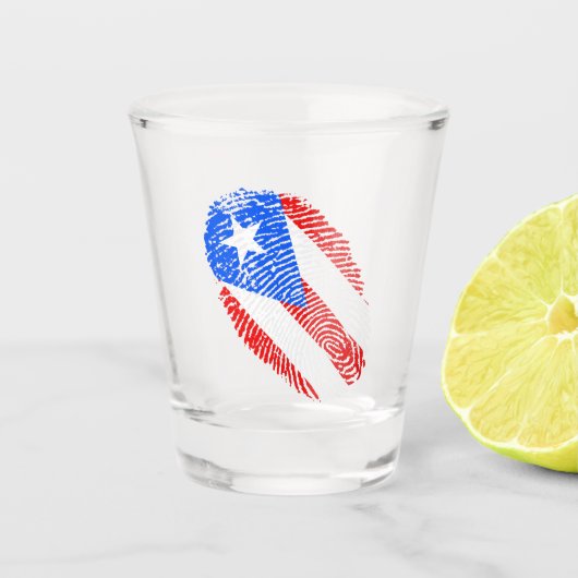 Boricua Shot Glas (Voorkant)