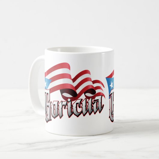 Boricua Strong Koffiemok (Voorkant links)
