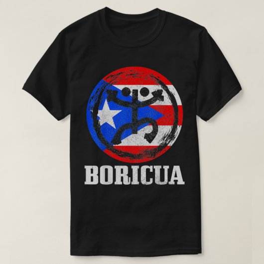 Boricua Taino Coqui Symbol Puerto Rico Flag Pride T-shirt (Design voorkant)
