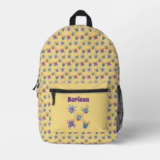 Boricua Vejigante backpack Bedrukte Rugzak