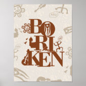 Boriken Puerto Rico Taino Wall Art Download Poster (Voorkant)