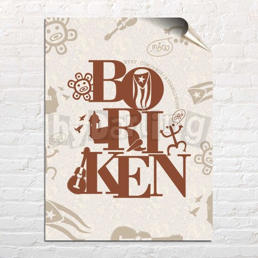 Boriken Puerto Rico Taino Wall Art Download Poster