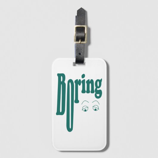 Boring Bagagelabel (Voorkant (verticaal))