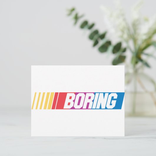 Boring Briefkaart (Staand voorkant)
