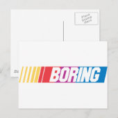 Boring Briefkaart (Voorkant / Achterkant)