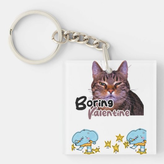 Boring Valentine  Sleutelhanger (voorkant)
