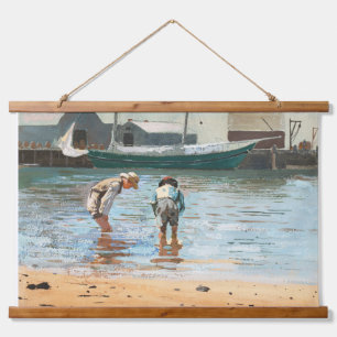 boringen van Winslow Homer (1873) Hangend Wandkleed