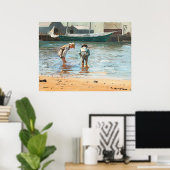  boringen van Winslow Homer (1873) Poster (Thuiskantoor)