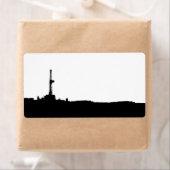 Boringsinstallatie Silhouet Verzendlabel (Insitu)