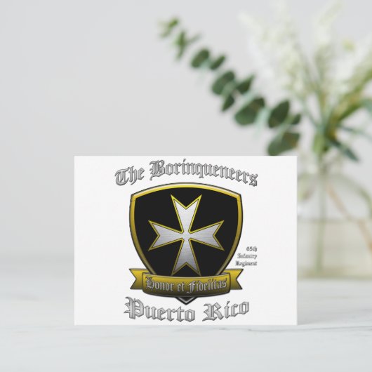 Borinquenten Briefkaart (Staand voorkant)