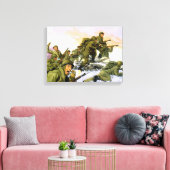 Borinquenten van Dominic d'Andrea Canvas Afdruk (Insitu (Woonkamer))