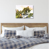 Borinquenten van Dominic d'Andrea Canvas Afdruk (Insitu (Slaapkamer))