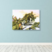 Borinquenten van Dominic d'Andrea Canvas Afdruk (Insitu (Houten vloer))