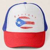 Boriqua Puerto Rico Trucker Pet (Voorkant)