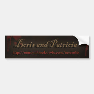 "Boris and Patricia" uit de vampierboekserie Bumpersticker
