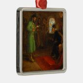Boris Godunov met Ivan the Terrible Metalen Ornament (Rechts)