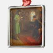 Boris Godunov met Ivan the Terrible Metalen Ornament (Links)