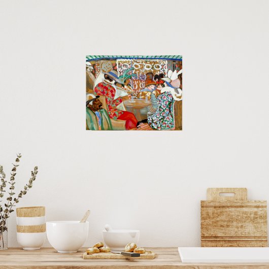 Boris Grigoriev - Parisian Cafe Poster (Keuken)