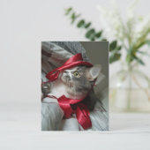 Boris het Schattigee Nubber Kat Briefkaart (Staand voorkant)