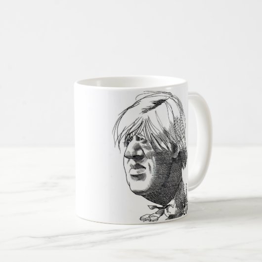 Boris Johnson caricature mok (Voorkant rechts)