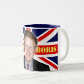 Boris Johnson DUDE Tweekleurige Koffiemok (Voorkant rechts)
