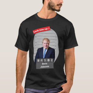 Boris Johnson 🤣 Grappig Mugshot Novelty T-shirt