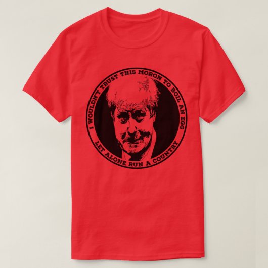 BORIS JOHNSON Kook een ei T-shirt (Design voorkant)